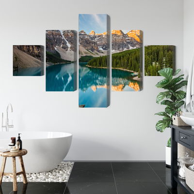 Ljuddämpande tavla - Canadian Moraine Lake 3d
