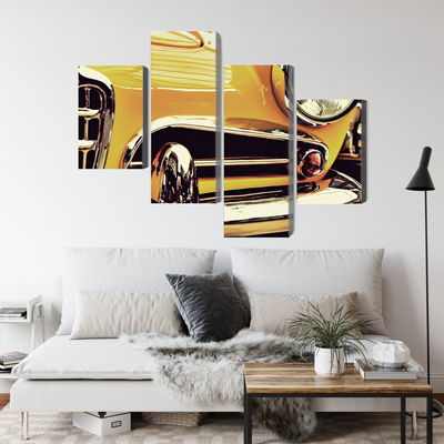 Ljuddämpande tavla - The front of a vintage car