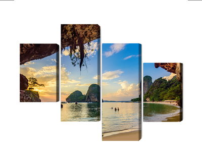 Ljuddämpande tavla - Sunset on a beach in thailand