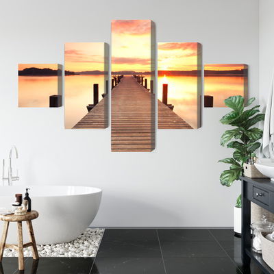Ljuddämpande tavla - Sunset on the pier