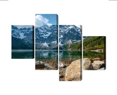 Ljuddämpande tavla - Morskie oko in the tatras 3d