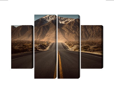 Ljuddämpande tavla - Road to the mountains 3d