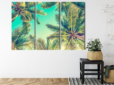 Ljuddämpande tavla - Bottom view of the palm trees