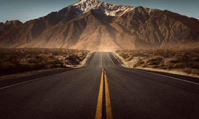 Ljuddämpande tavla - Road to the mountains 3d