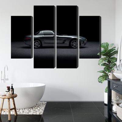Ljuddämpande tavla - Sports car on a dark