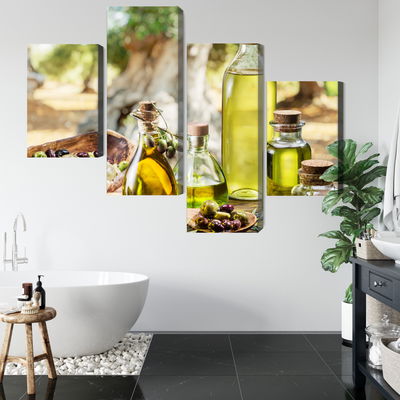 Ljuddämpande tavla - Oil bottles