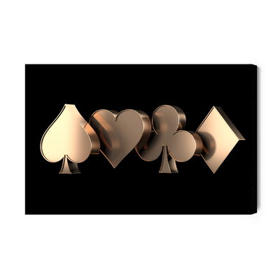 Ljuddämpande tavla - 3d card symbols