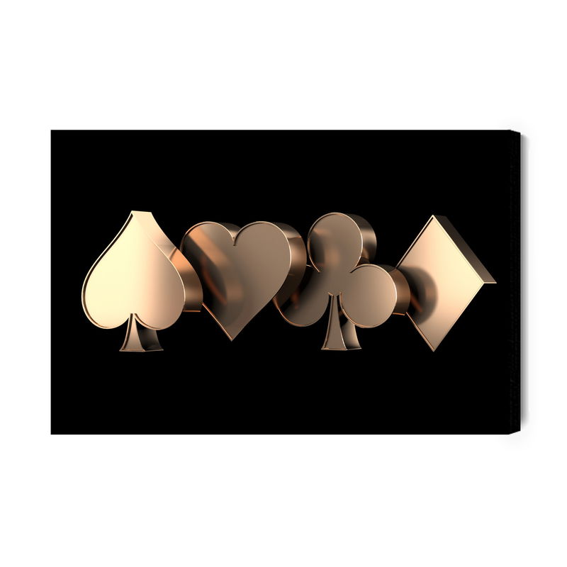 Ljuddämpande tavla - 3d card symbols