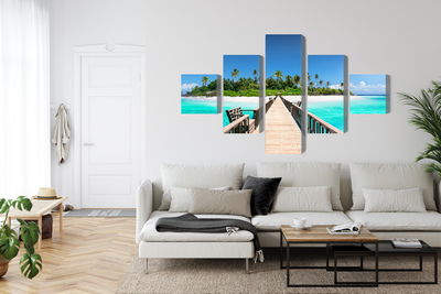 Ljuddämpande tavla - 3d pier in the maldives