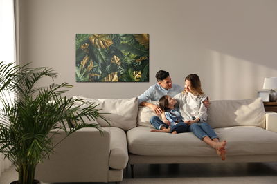 Ljuddämpande tavla - Colourful mixture of leaves