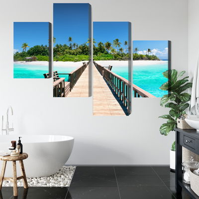 Ljuddämpande tavla - 3d pier in the maldives