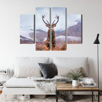 Ljuddämpande tavla - A deer on a background