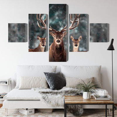 Ljuddämpande tavla - A deer and two does