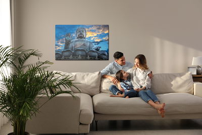 Ljuddämpande tavla - Buddha statue at po lin