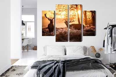 Ljuddämpande tavla - Two deer in the forest