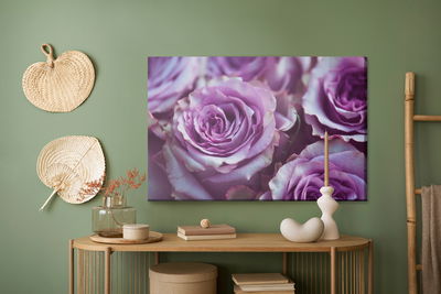 Ljuddämpande tavla - Beautiful purple roses