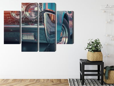 Ljuddämpande tavla - Retro style cars