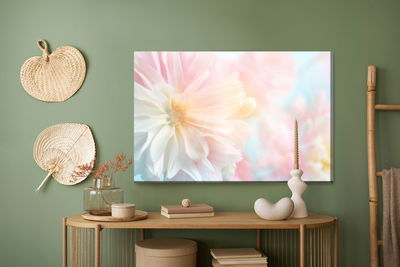 Ljuddämpande tavla - Pastel peonies