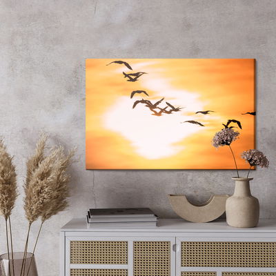 Ljuddämpande tavla - Cormorants birds