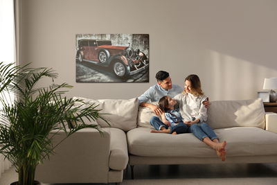 Ljuddämpande tavla - Old vehicle