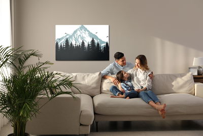 Ljuddämpande tavla - Forest at the foot