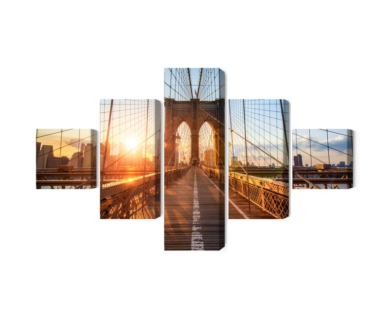 Ljuddämpande tavla - Brooklyn bridge in New York