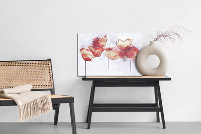 Ljuddämpande tavla - Abstract poppy flowers