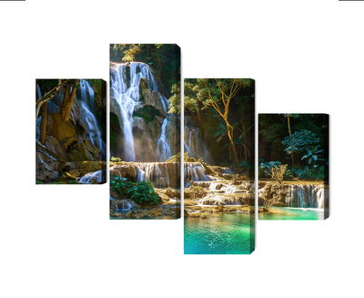 Ljuddämpande tavla - Kuang si waterfall