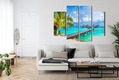 Ljuddämpande tavla - Floating houses