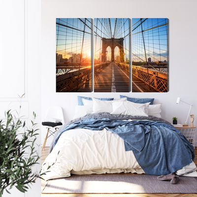 Ljuddämpande tavla - Brooklyn bridge in New York