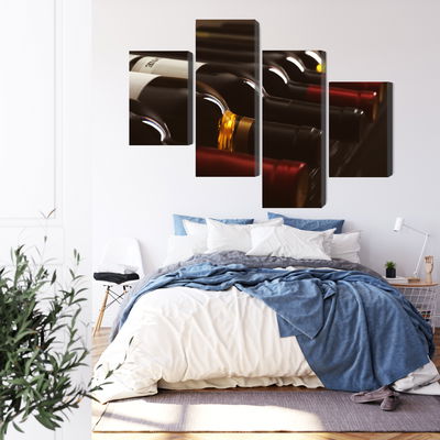 Ljuddämpande tavla - Delicious wine bottles