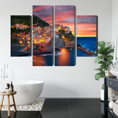 Ljuddämpande tavla - The city of manarola in Italy