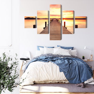 Ljuddämpande tavla - Sunset on the pier