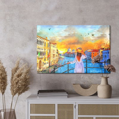 Ljuddämpande tavla - A woman in venice