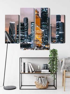 Ljuddämpande tavla - Panorama of moscow city