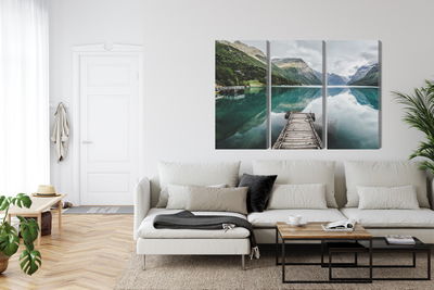 Ljuddämpande tavla - View of the lovatnet lake