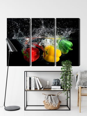 Ljuddämpande tavla - Peppers in the water