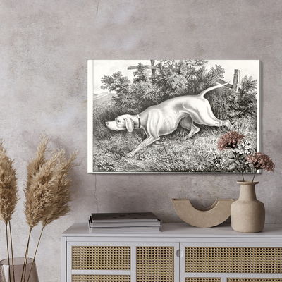 Ljuddämpande tavla - Hunting dog