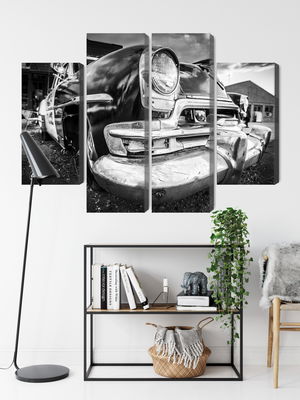 Ljuddämpande tavla - Black and white american