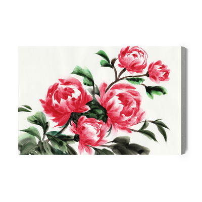 Ljuddämpande tavla - Peonies painted