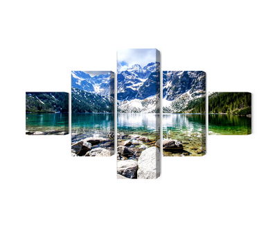 Ljuddämpande tavla - Lake morskie oko 3d