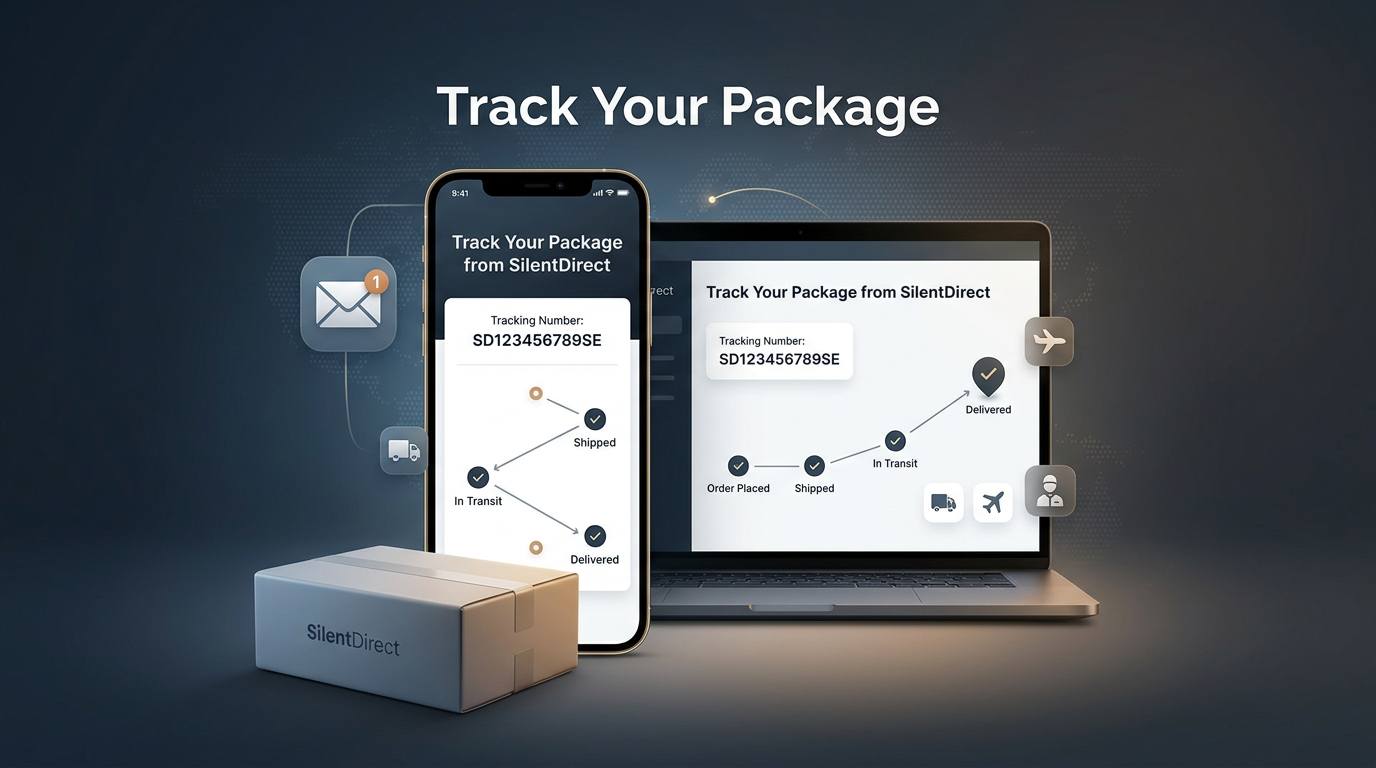 Track your package from SilentDirect