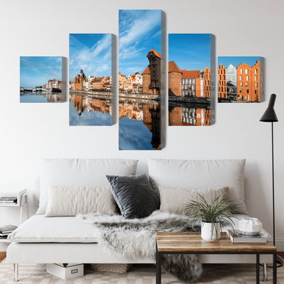 Ljuddämpande tavla - Panorama of gdansk