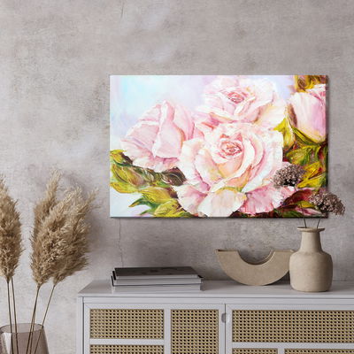 Ljuddämpande tavla - Roses as painted