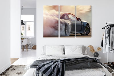 Ljuddämpande tavla - Sports car in a cloud