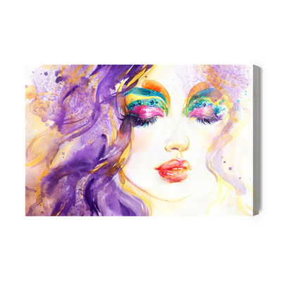 Ljuddämpande tavla - Abstract female portrait