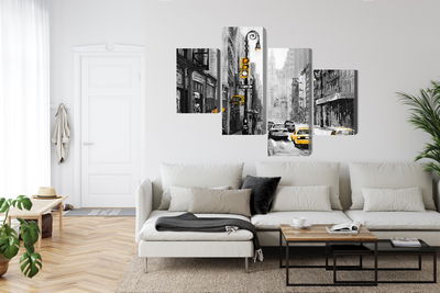 Ljuddämpande tavla - American city street view