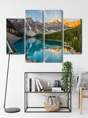 Ljuddämpande tavla - Canadian Moraine Lake 3d