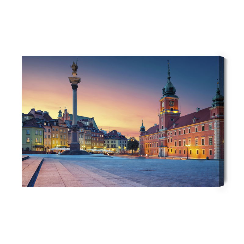 Ljuddämpande tavla - Warsaw at dusk