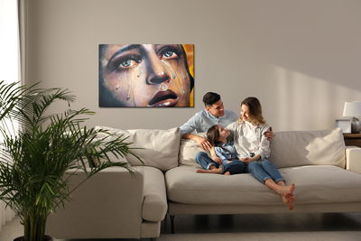 Ljuddämpande tavla - A woman in tears